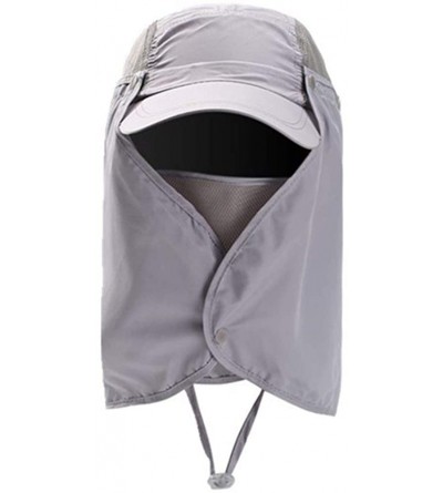 Sun Hats Outdoor UPF 50+ UV Sun Protection Waterproof Breathable Face Neck Flap Cover Folding Sun Hat for Men/Women - C618NZE...