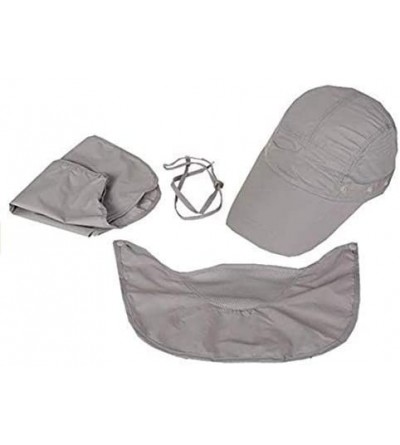 Sun Hats Outdoor UPF 50+ UV Sun Protection Waterproof Breathable Face Neck Flap Cover Folding Sun Hat for Men/Women - C618NZE...