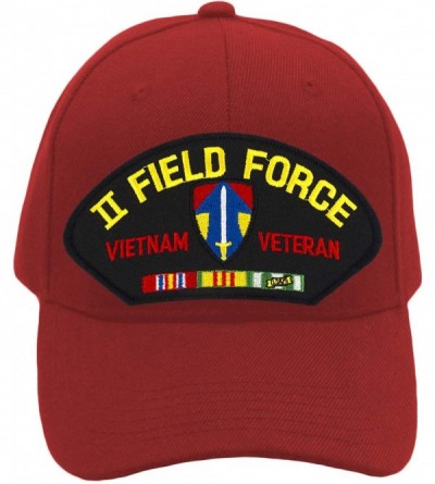 Baseball Caps II (2nd) Field Force - Vietnam War Veteran Hat/Ballcap Adjustable One Size Fits Most - Red - CT18ROA5EGW $24.40