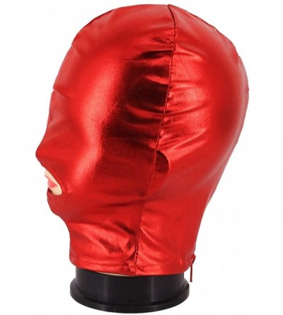 Balaclavas Metallic Cycling Face Neck Mask Hat Ultra Balaclava Hood - Red-cover Eyes - CI18X9U0CR4 $11.48