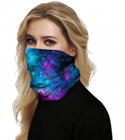 Skullies & Beanies Windproof Face Mask-Balaclava Hood-Cold Weather Motorcycle Ski Mask - All Universe Blue - C4197ZKSACI $7.87