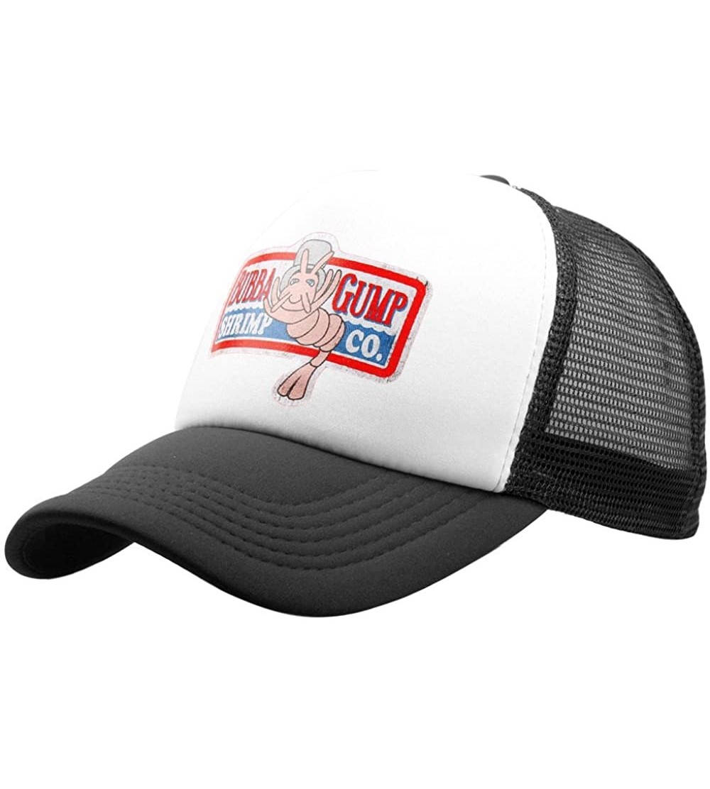 Baseball Caps Adult Gump Running Hat- Shrimp Mesh Baseball Trucker Cap- Cosplay Costumes - Black-3 - CZ18COH2TUX $10.25