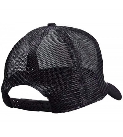 Baseball Caps Adult Gump Running Hat- Shrimp Mesh Baseball Trucker Cap- Cosplay Costumes - Black-3 - CZ18COH2TUX $10.25