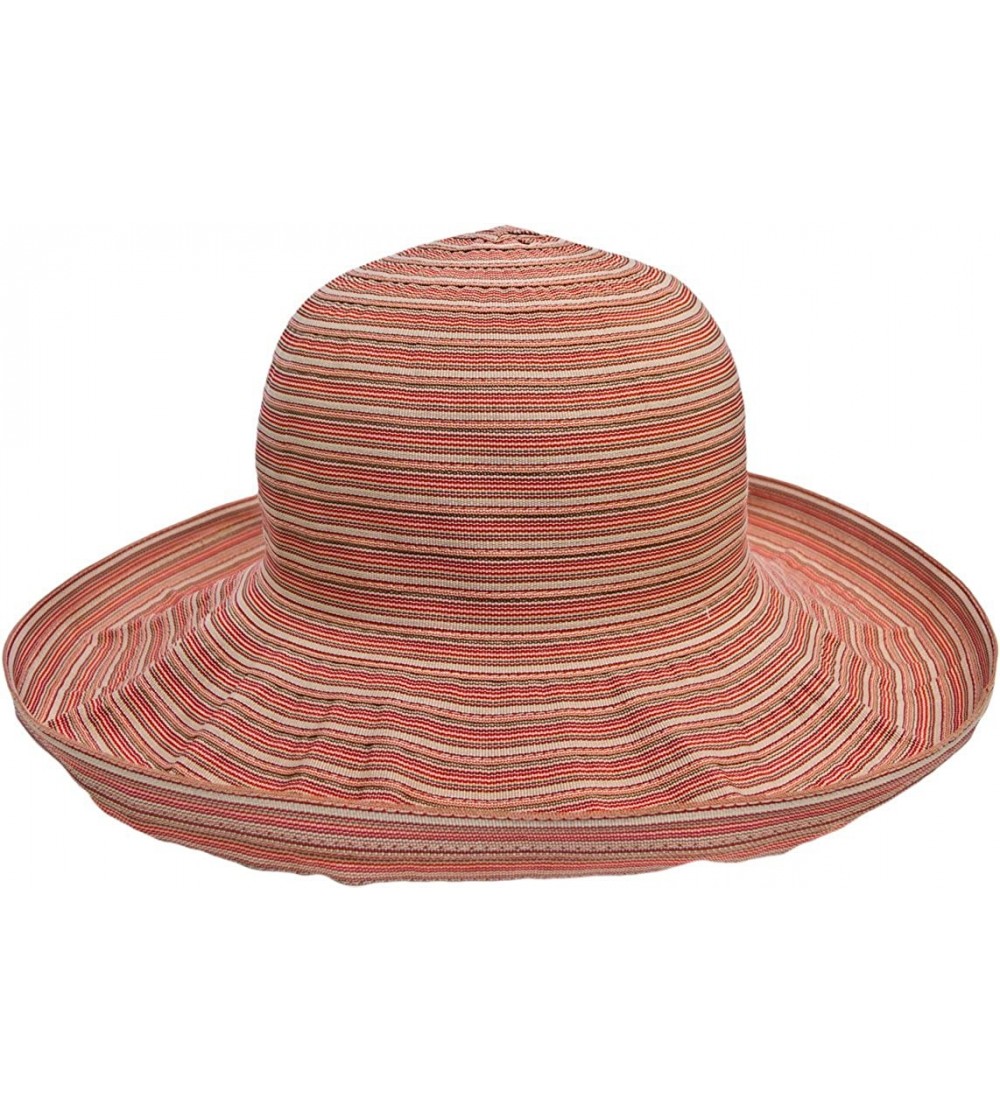 Sun Hats Women's Ribbon Roller Packable UPF50+ Sun Hat (Toffee) - CM11IDOQEG1 $39.39