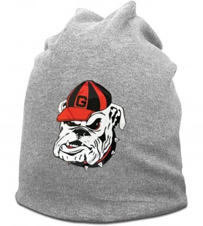 Skullies & Beanies Georgia Bulldogs Logo Beanie Hat Slouchy Ski Cap for Women - Gray - CY18YCZZAUE $15.52