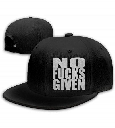 Baseball Caps No Fuck Given Men/Women Fashion Adjustable Baseball Cap Snapback Plain Cap - CA18RDKMXGM $13.47