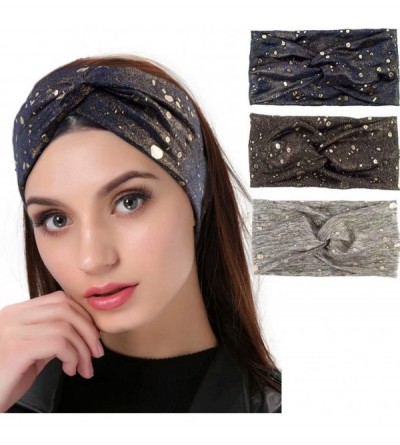 Headbands Womens Headbands Metallic Glitter Headwrap - CW18DIEWE38 $24.05