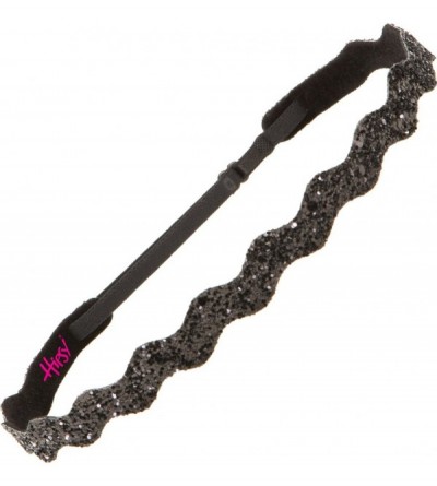 Headbands Women's Adjustable NO SLIP Bling Glitter Headband Mixed 3pk (Black) - Black 3pk - C511N4BO4V5 $16.10