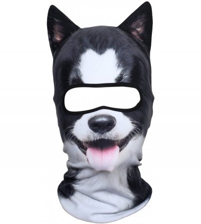 Balaclavas 3D Animal Neck Gaiter Warmer Windproof Full Face Mask Scarf for Ski Halloween Costume - Border Collie - C618I4T8TS...