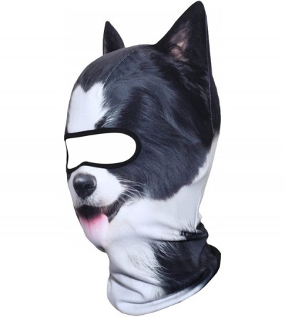 Balaclavas 3D Animal Neck Gaiter Warmer Windproof Full Face Mask Scarf for Ski Halloween Costume - Border Collie - C618I4T8TS...