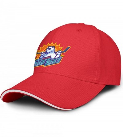 Baseball Caps 2015 Hockey Orlando Solar Bears Logo Simple Caps 100% Cotton Men's Womens Mesh Hat - 2015 Hockey Orlando-6 - C0...