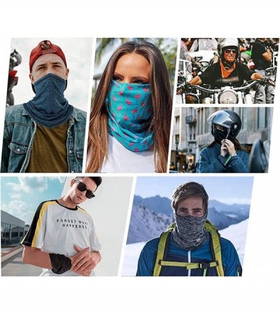 Balaclavas Multi-Purpose Neck Gaiter with Safety Carbon Filters Bandanas for Sports/Outdoors/Festivals - Grey - CV1983HN8CX $...