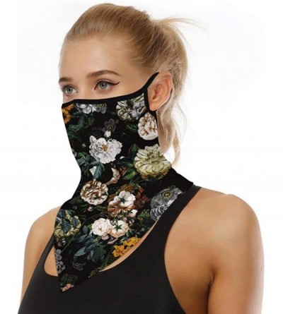 Balaclavas Seamless Bandana Triangle Face Scarf Ear Loops Neck Gaiter Cover- Motorcycle Face Bandana for Women Men - CD198KHN...