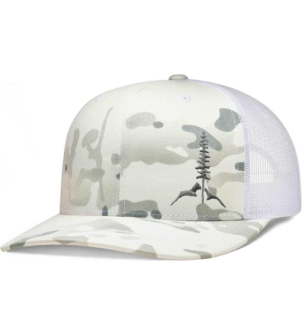 Baseball Caps Trucker Hat- Tamarack Mountain - Multicam White / Gray - CD195E486HD $31.88