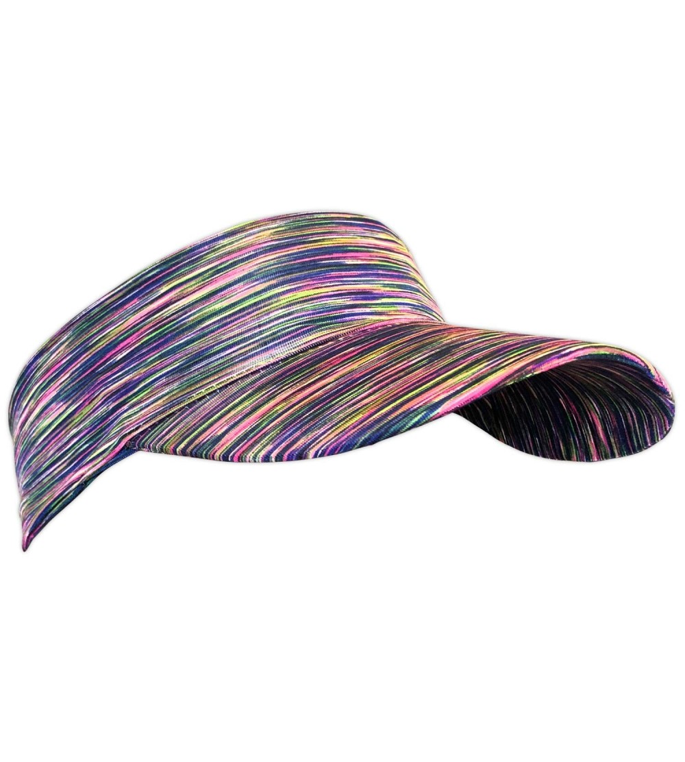 Headbands Sporty Visor Headwrap- Super stretchy and comfy- One Size- Assorted Colors (1-Count) - C912N7CB2V6 $10.47