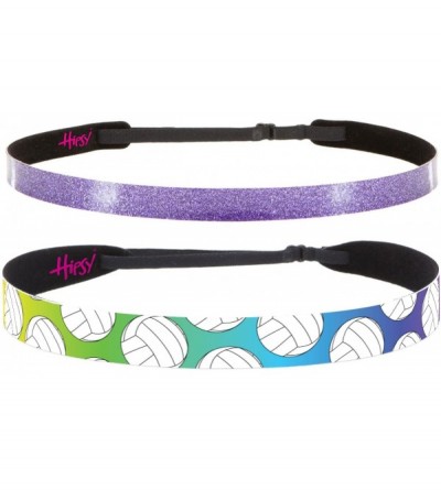 Headbands Adjustable Non Slip Smooth Glitter & Sports Headbands for Girls & Teens Multi Packs - C3189ZATGZE $12.02