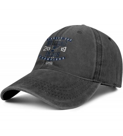 Baseball Caps Denim Baseball Hats Unisex Men's Classic Adjustable Mesh Captain Flat Cap - Black-14 - CN18U8WE5MY $38.52