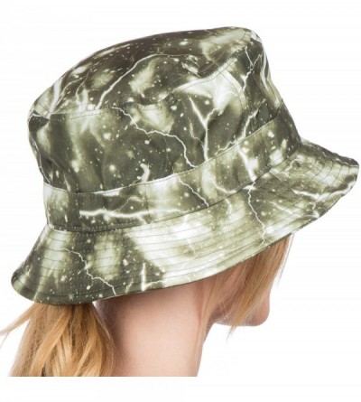 Sun Hats Gemma Colorful Design Cloche Bucket Bell Summer Hat - Green - CT11VP5Z10F $12.92