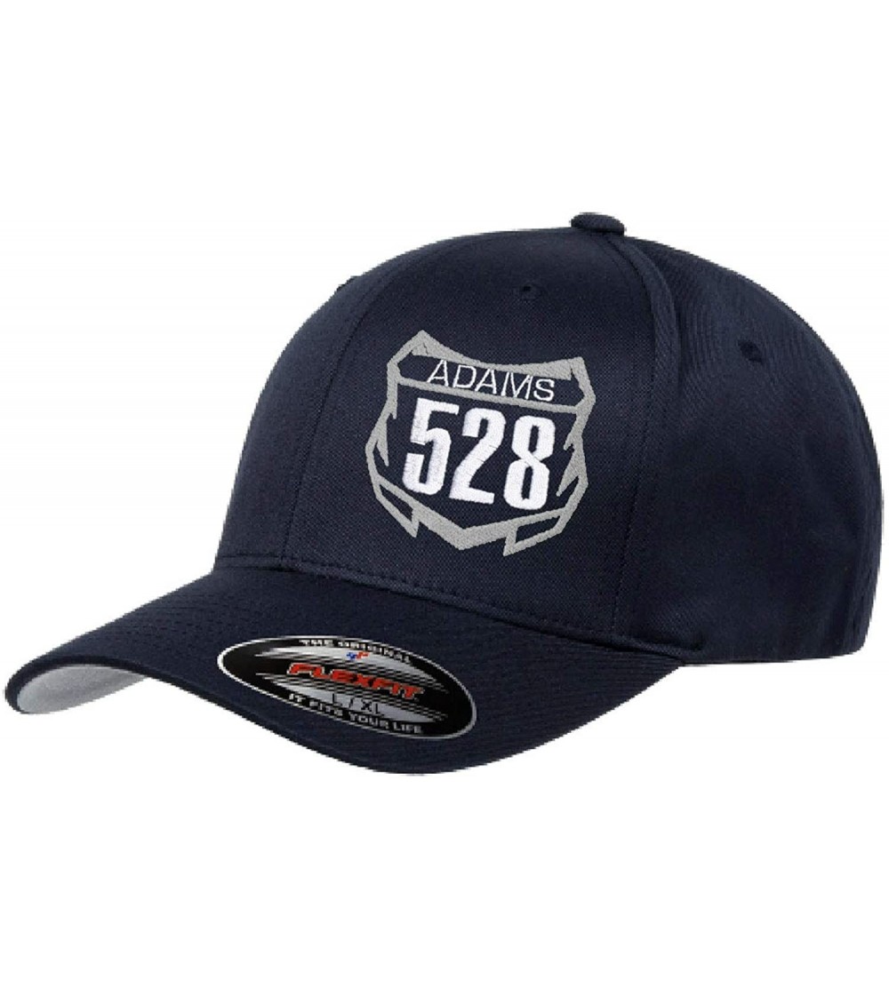 Baseball Caps Custom Personalized Motocross Number Plate Flexfit Hat - Grey - C919285RSA7 $26.14