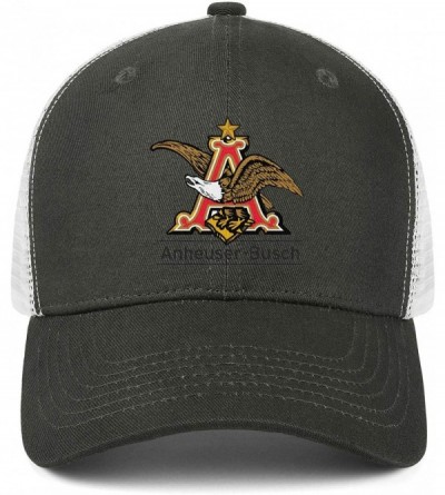 Visors Anheuser Busch Busch Men's Women Mesh Ball Cap Adjustable Snapback Sun Hat - Army_green-91 - CD18WHRO8KL $16.37