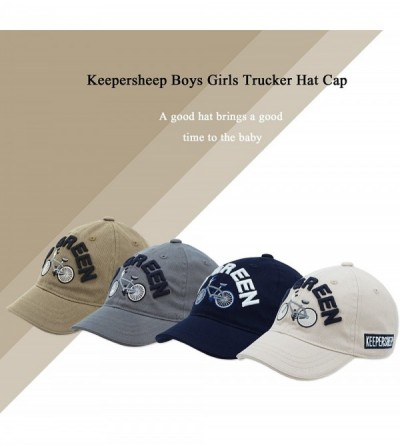 Baseball Caps Boys Baseball Cap- Boys Flat Bill Girls Sun Hat- Unisex Baseball Hat - Navy - CZ18559OYW3 $11.73