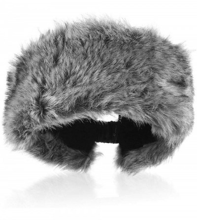 Cold Weather Headbands Faux Fur Winter Headband-Womens Fashionable Ski Hat Ear Warmer Headwrap with Elastic - Raccoon - CY18L...