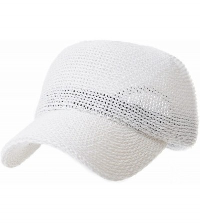 Baseball Caps Baseball Cap Summer Cool Paperstraw Cotton Mesh Ballcap for Men Women KR1960 - White - CQ18CCML4TA $30.30