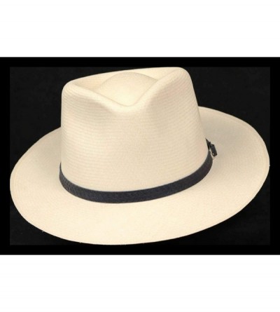 Cowboy Hats (1" & .5") Embossed Patterned Leather Panama Hat Band - "Black Weave .5""" - C618KC67ELI $7.19