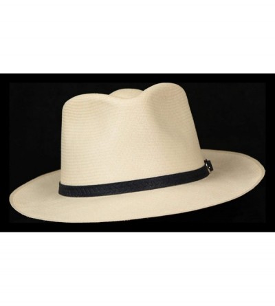 Cowboy Hats (1" & .5") Embossed Patterned Leather Panama Hat Band - "Black Weave .5""" - C618KC67ELI $7.19