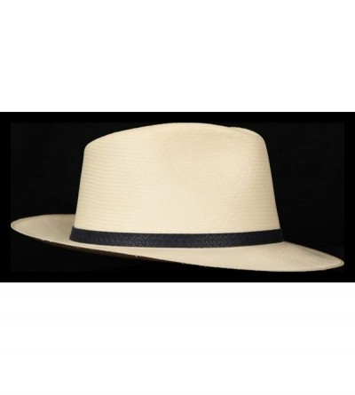 Cowboy Hats (1" & .5") Embossed Patterned Leather Panama Hat Band - "Black Weave .5""" - C618KC67ELI $7.19