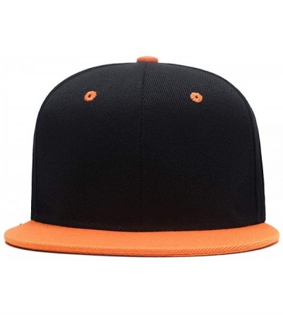 Baseball Caps Custom Ponytail Baseball Cap Personalized Messy Bun Hat Mesh Visor Trucker Hat - Hip-hop Orange-1 - CO18GZH85YM...