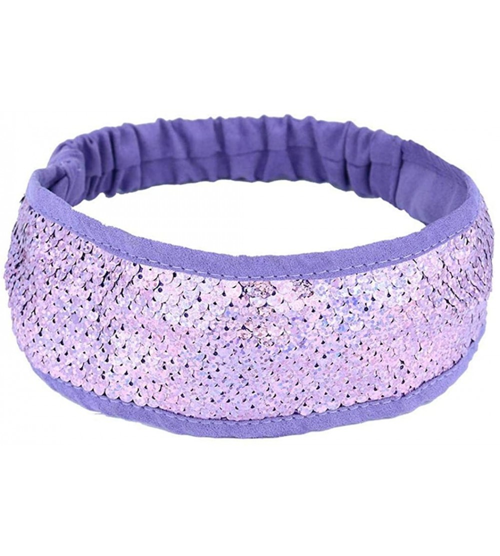 Headbands 1Pcs Women Headband Fashion Double-Sided Flip Color Change Sequins Hair Band Headwear - Type 9 Color - C819428UHN9 ...