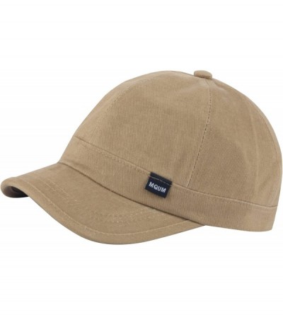 Baseball Caps New Unisex Soft MQUM Short Bill Design Cute Ball Cap Baseball Hat Truckers - Beige - CW18KDEO9Z3 $26.08