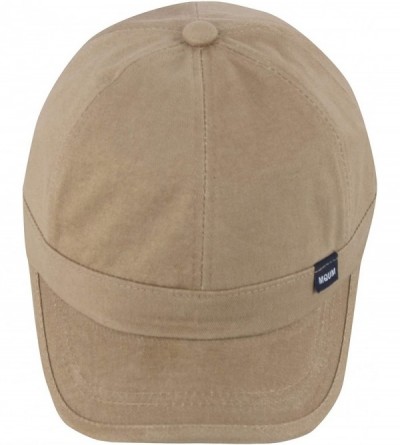 Baseball Caps New Unisex Soft MQUM Short Bill Design Cute Ball Cap Baseball Hat Truckers - Beige - CW18KDEO9Z3 $26.08