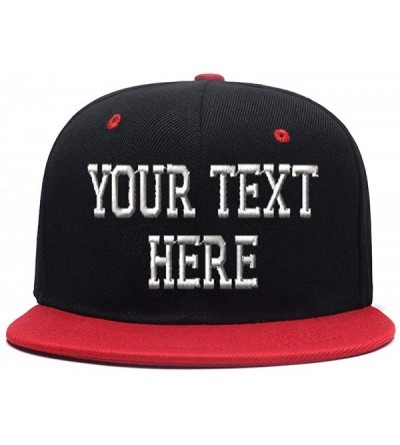 Baseball Caps Custom Ponytail Baseball Cap Personalized Messy Bun Hat Mesh Visor Trucker Hat - Hip-hop Red-1 - C418GZGAL5Y $3...