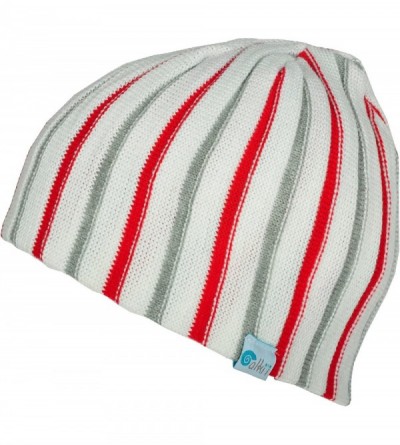 Skullies & Beanies Ribbed heavy gauge mens/womens warm beanie snowboarding winter hats - White - C9116ISOOJX $16.83