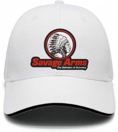 Sun Hats Unisex Outdoor Cap Baseball Adjustable Fits Snapback-Savage-Arms-Gun Hat Relaxed - White-51 - C218ONKKRXI $17.04