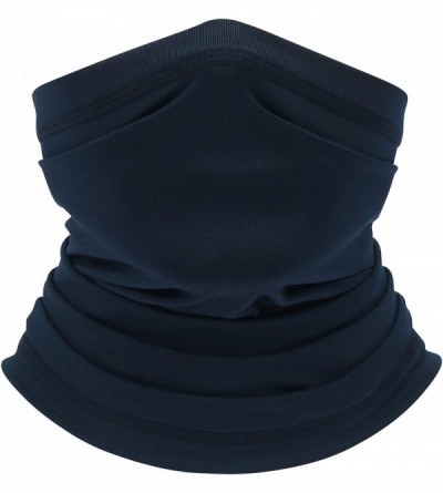 Balaclavas Summer Neck Gaiter Face Scarf/Neck Cover/for Sun Protection Headwear Hear Warp - Dark Blue - C3197YDRZC9 $12.68