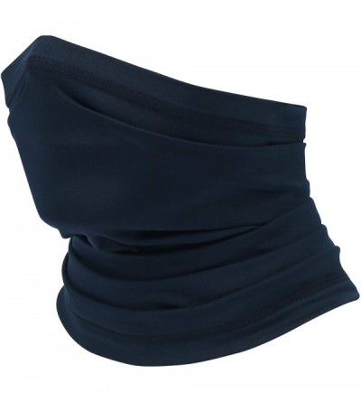 Balaclavas Summer Neck Gaiter Face Scarf/Neck Cover/for Sun Protection Headwear Hear Warp - Dark Blue - C3197YDRZC9 $12.68