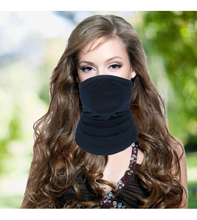 Balaclavas Summer Neck Gaiter Face Scarf/Neck Cover/for Sun Protection Headwear Hear Warp - Dark Blue - C3197YDRZC9 $12.68