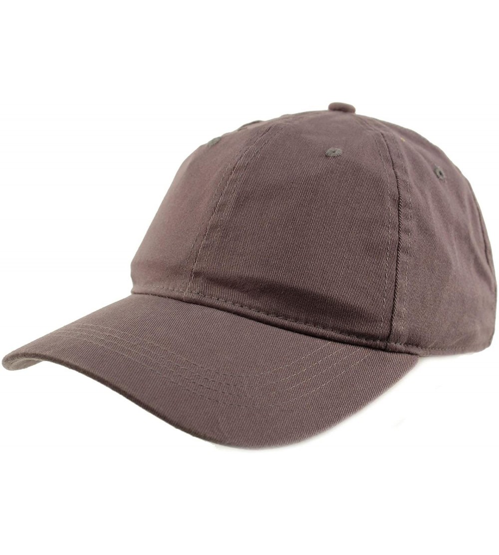 Baseball Caps Everyday Unisex Cotton Dad Hat Plain Blank Baseball Adjustable Ball Cap - Dk. Gray - C312OC08633 $9.29