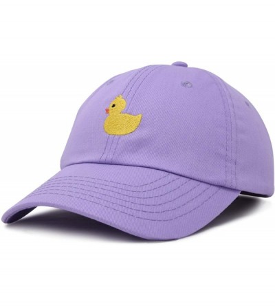 Baseball Caps Cute Ducky Soft Baseball Cap Dad Hat - Xxs / Xs / S - Lavender - CT18LXQLG9A $10.55