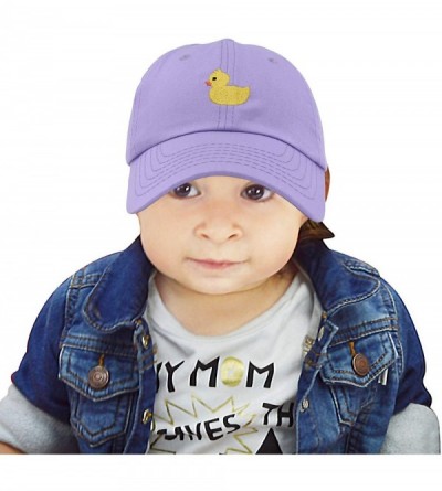 Baseball Caps Cute Ducky Soft Baseball Cap Dad Hat - Xxs / Xs / S - Lavender - CT18LXQLG9A $10.55