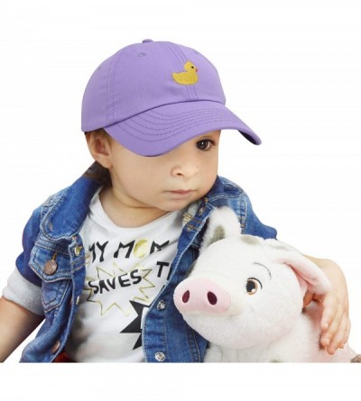 Baseball Caps Cute Ducky Soft Baseball Cap Dad Hat - Xxs / Xs / S - Lavender - CT18LXQLG9A $10.55