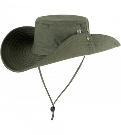 Sun Hats Unisex Wide Brim Camouflage Boonie Hats Military - Army_green - CG18NUDW0SI $16.74