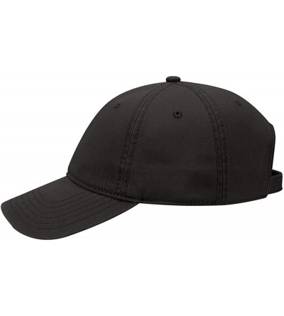 Sun Hats 6 Panel Low Profile Garment Washed Superior Cotton Twill - Black - CC12IVB6QEZ $11.87