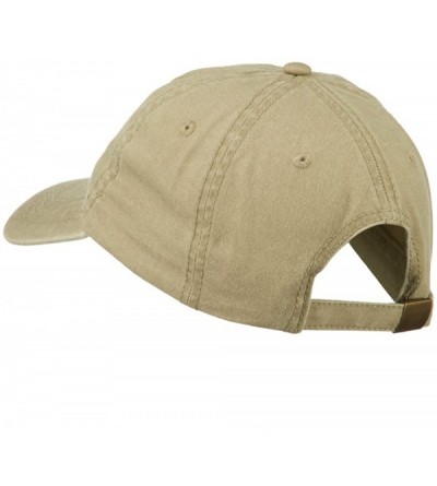 Baseball Caps California with Bear Embroidered Washed Cap - Khaki - CL11NY2ZFNP $20.98