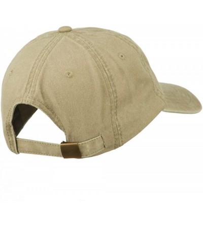 Baseball Caps California with Bear Embroidered Washed Cap - Khaki - CL11NY2ZFNP $20.98