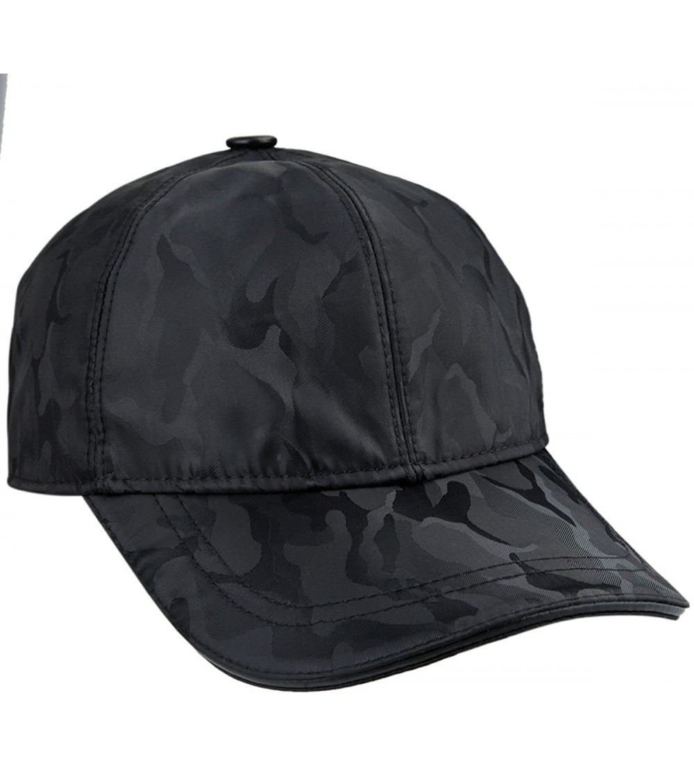 Baseball Caps Baseball Cap Hat- Adjustable Ball Caps Camo Hats Fishing Hunting Sun Cap - Black - CX18CGRERY7 $13.53