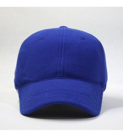 Baseball Caps Micro Fleece Low Profile Adjustable Baseball Caps Beanie Balaclava Neck Gaiters - Royal - CW12OCABP29 $9.24